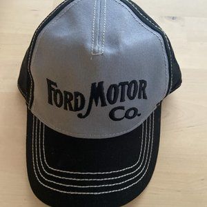 NEW w/ TAGS Ford Motor CO. Strap Back Baseball Hat Cap Black & Gray One Size